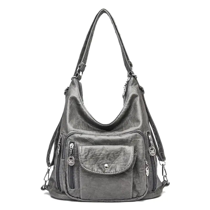 Odalis - sac à main en cuir avec plusieurs poches