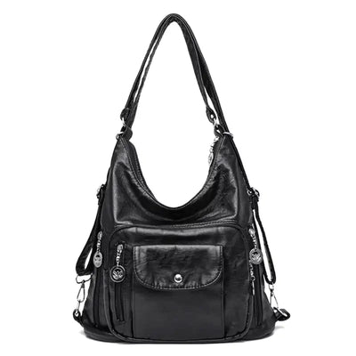 Odalis - sac à main en cuir avec plusieurs poches