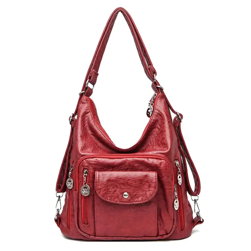 Odalis - sac à main en cuir avec plusieurs poches