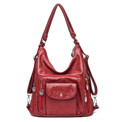 Odalis - sac à main en cuir avec plusieurs poches