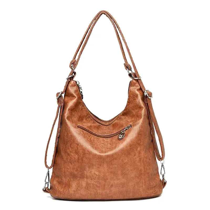 Odalis - sac à main en cuir avec plusieurs poches