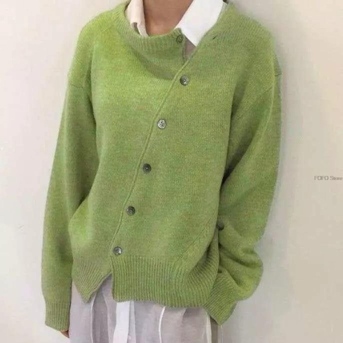 Maglione avvolgente in morbida lana di lusso da donna