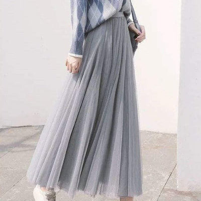 Gonna lunga in tulle