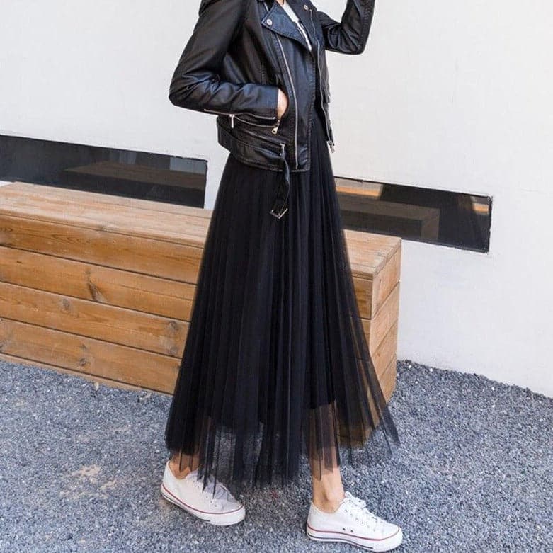 Gonna lunga in tulle
