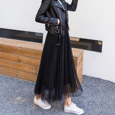 Gonna lunga in tulle