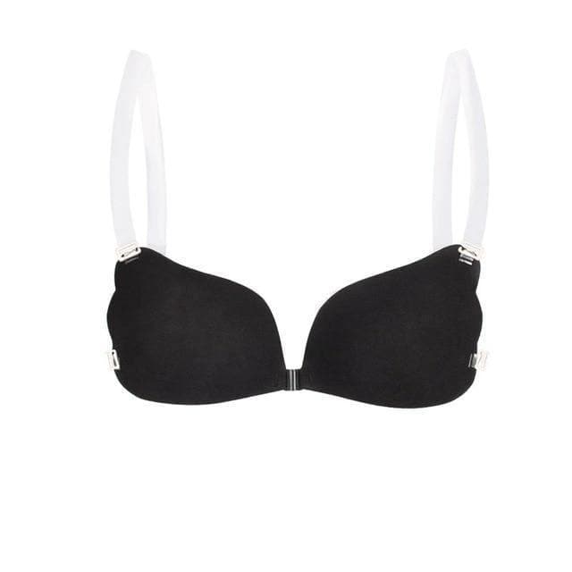 Reggiseno senza cuciture con spalline trasparenti