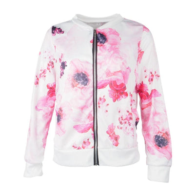 Bomber con motivo floreale