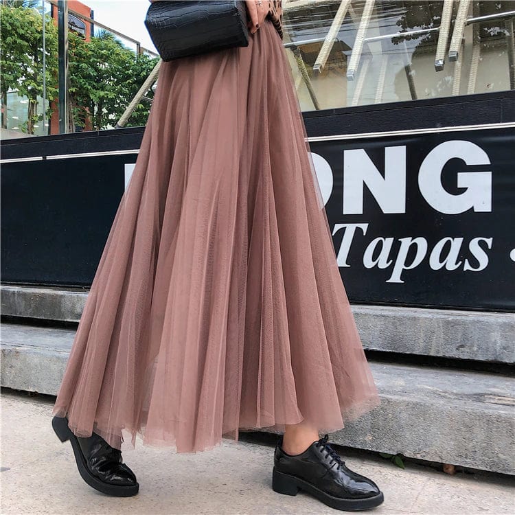 Gonna lunga in tulle