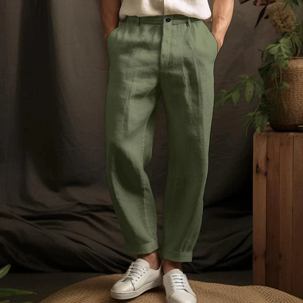 Paul&amp;Marc｜Pantalon d'été en lin pour homme