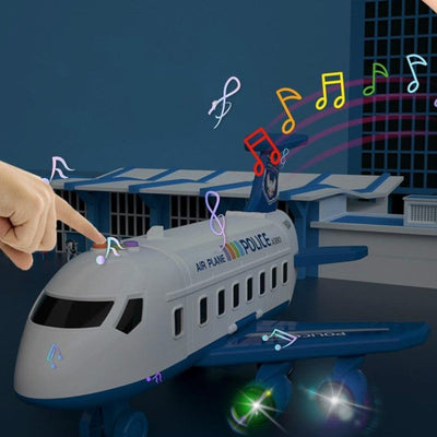 Gran juego de aviones con vehículos de construcción