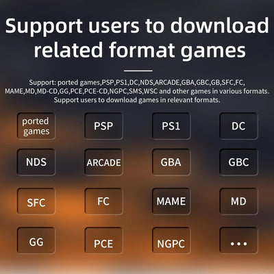 Console portable rétro - Écran IPS 3,5", système d'exploitation Linux