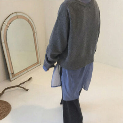 Maglione avvolgente in morbida lana di lusso da donna