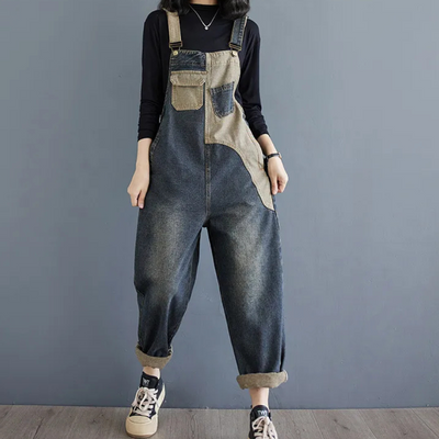 AGATA - Combinaison d'été élégante en jean pour femme