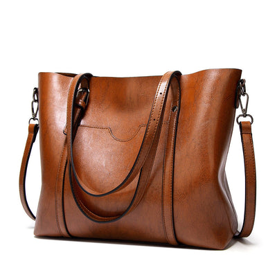 Borsa da donna in pelle - Borsa da lavoro grande ed elegante