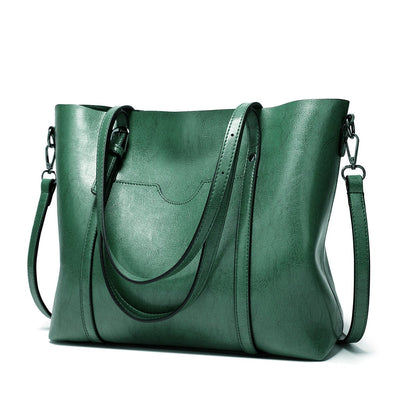 Borsa da donna in pelle - Borsa da lavoro grande ed elegante