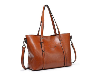 Borsa da donna in pelle - Borsa da lavoro grande ed elegante