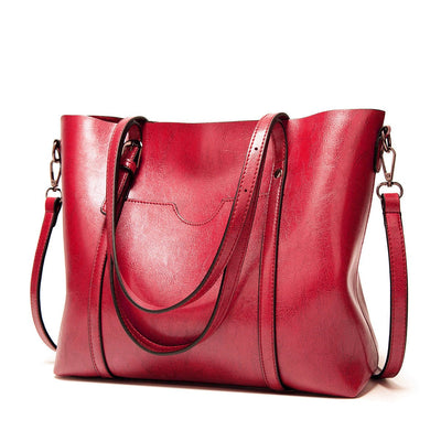 Borsa da donna in pelle - Borsa da lavoro grande ed elegante