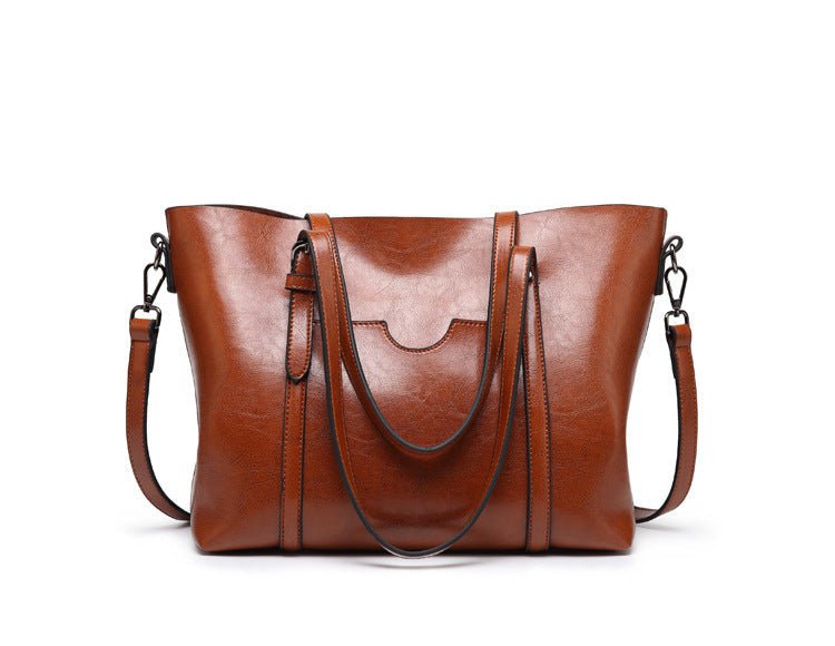 Borsa da donna in pelle - Borsa da lavoro grande ed elegante