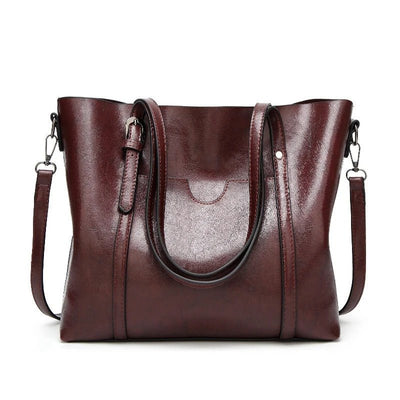Borsa da donna in pelle - Borsa da lavoro grande ed elegante
