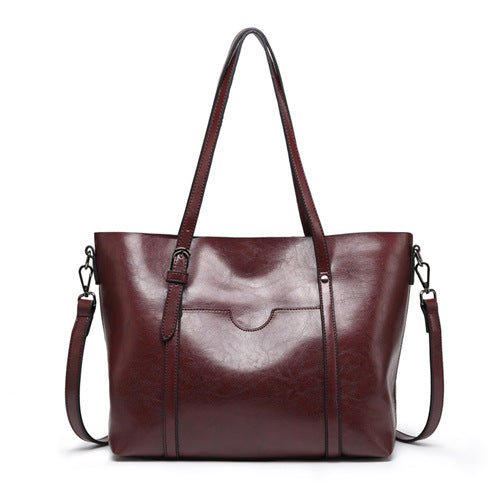 Borsa da donna in pelle - Borsa da lavoro grande ed elegante