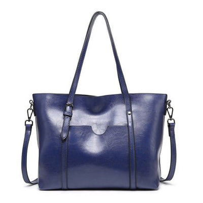 Borsa da donna in pelle - Borsa da lavoro grande ed elegante