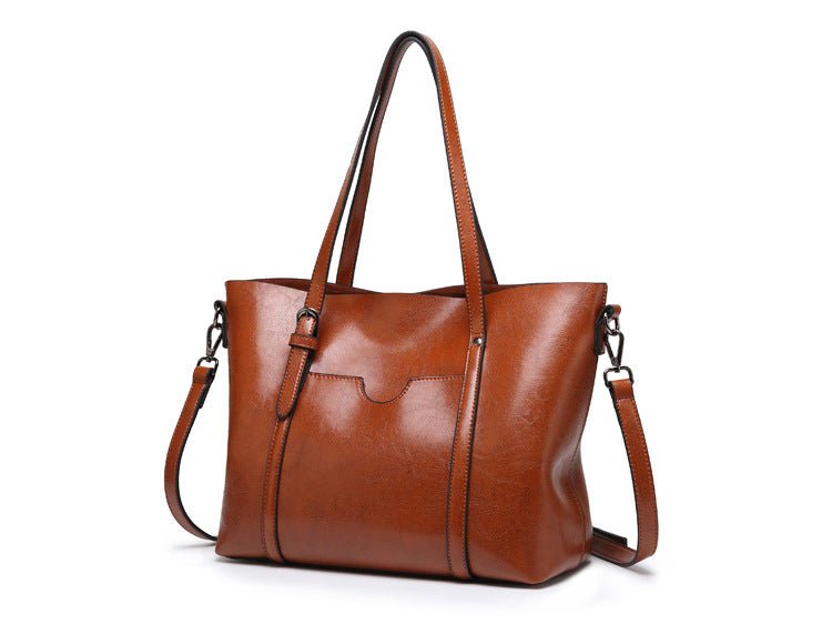 Borsa da donna in pelle - Borsa da lavoro grande ed elegante