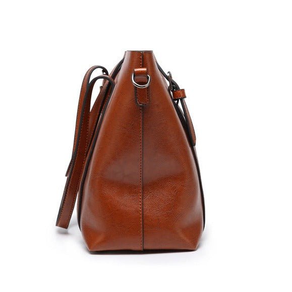 Borsa da donna in pelle - Borsa da lavoro grande ed elegante