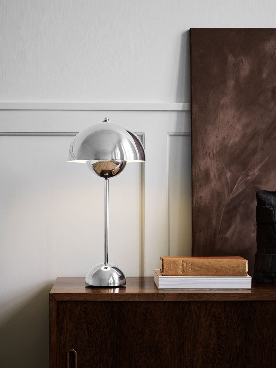 Umbrilight - Lámpara de mesa con pantalla retro