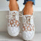 Zapato ortopédico elegante y aireado con estampado floral - Arabella