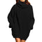 Vestido de cuello alto de color liso para mujer