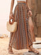 Falda larga de verano con estampado tribal - Aristea