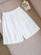 Short classique en coton avec taille élastique