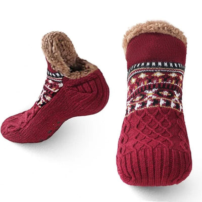 Chaussettes d'hiver antidérapantes pour l'intérieur