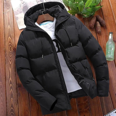 Chaqueta polar con capucha para hombre