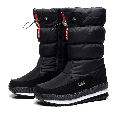 Botas de invierno gruesas y suaves para mujer.