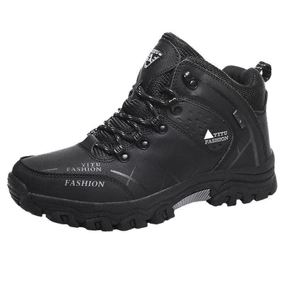 Zapatillas de cuero impermeables para hombre