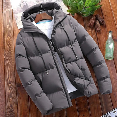 Chaqueta polar con capucha para hombre