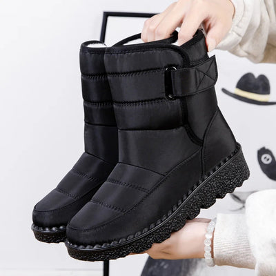 Botas de nieve impermeables y antideslizantes para mujer.
