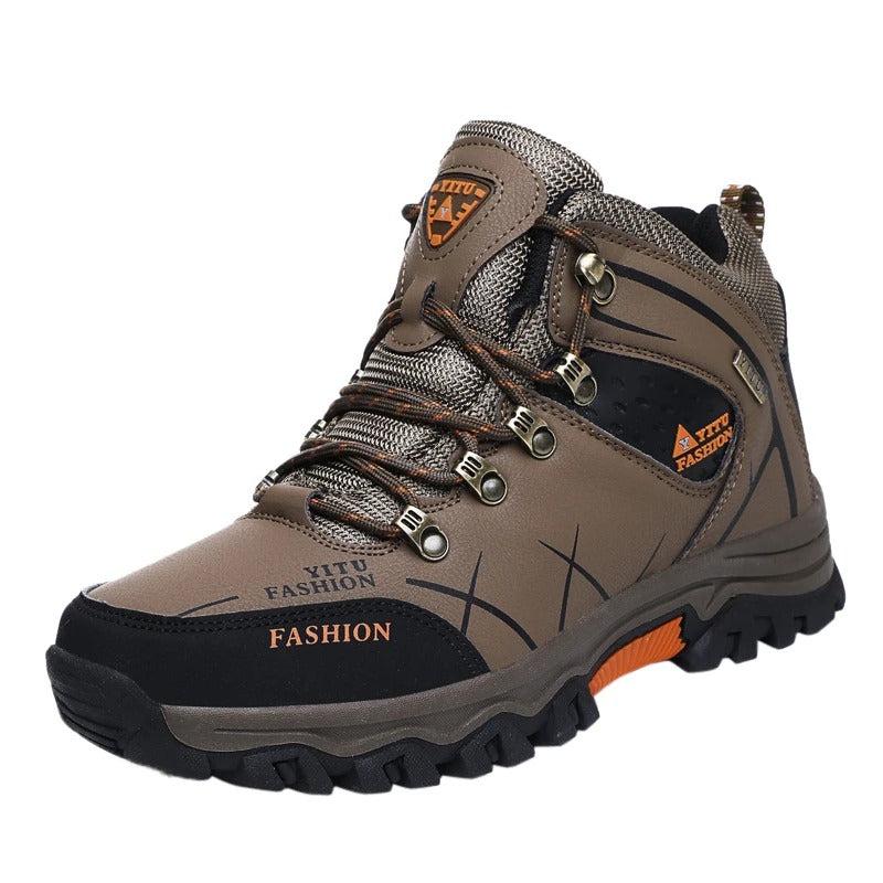 Zapatillas de cuero impermeables para hombre