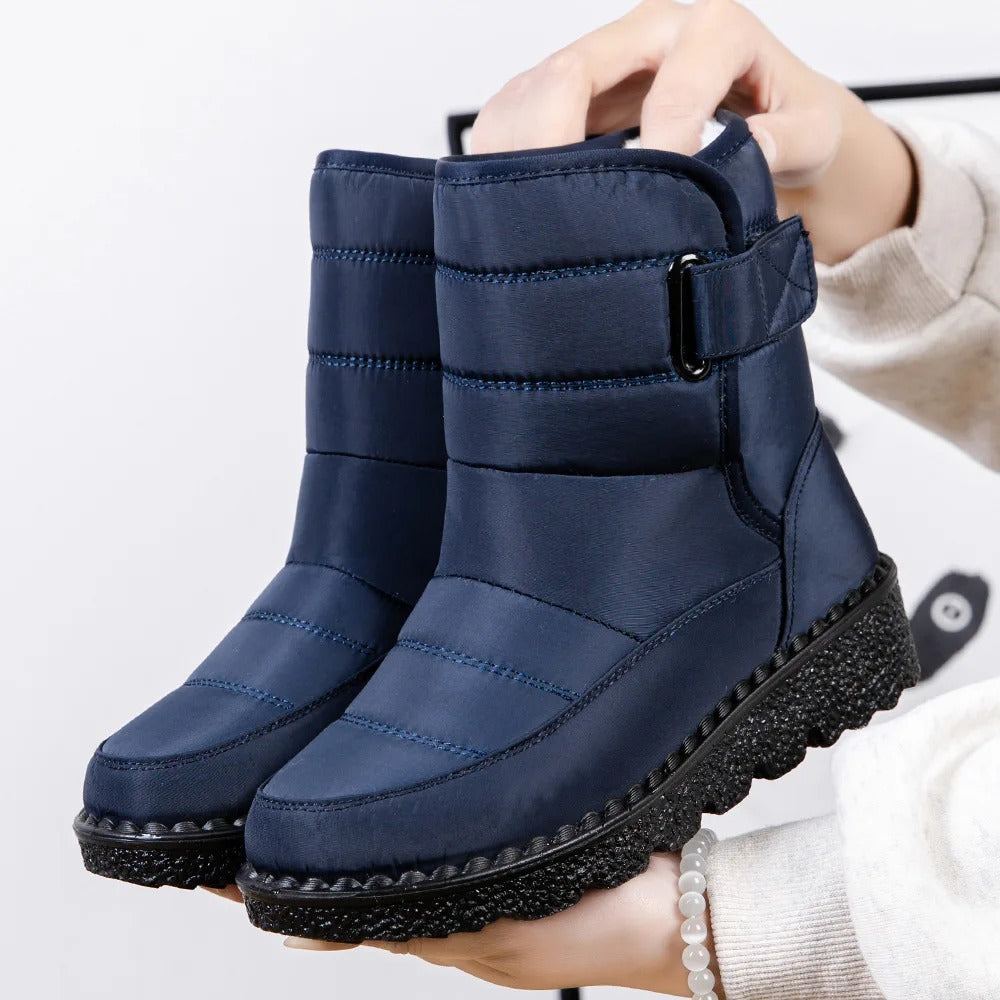 Botas de nieve impermeables y antideslizantes para mujer.