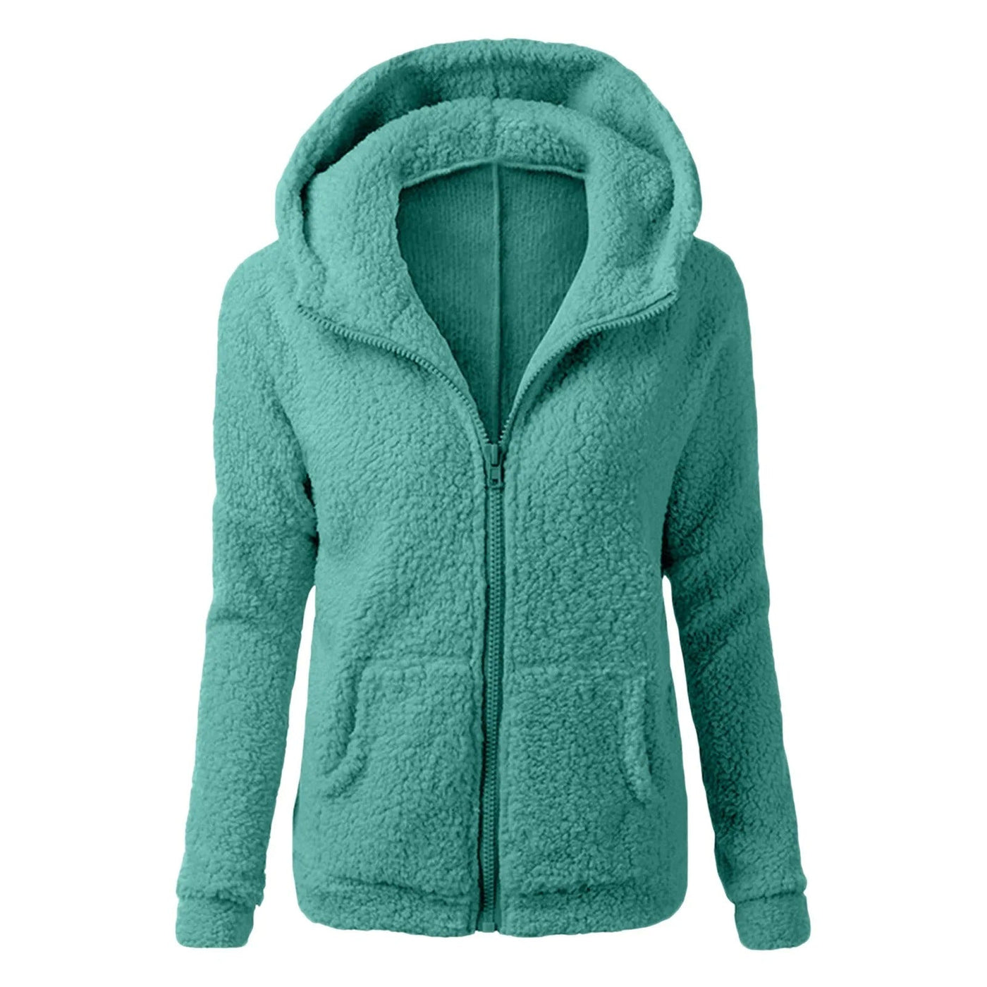 Giacca invernale da donna con cappuccio in pile