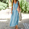 Vestido vintage de mujer en algodón y lino.