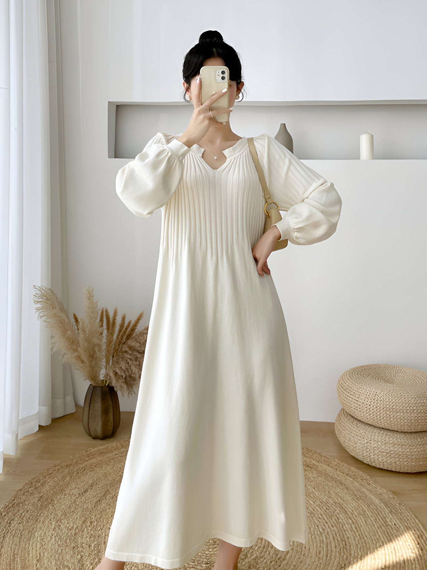 Abito da donna in maglia per l'autunno e l'inverno | Perfetto per la primavera/estate