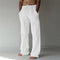 Pantalones anchos de lino para hombre