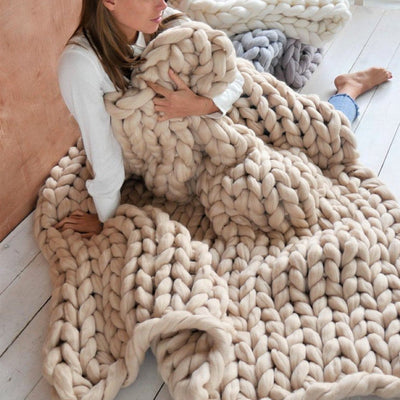 Set per lavorare a maglia in lana WinterWarm - Accogliente e coccoloso