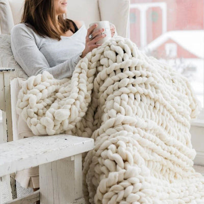 Set per lavorare a maglia in lana WinterWarm - Accogliente e coccoloso