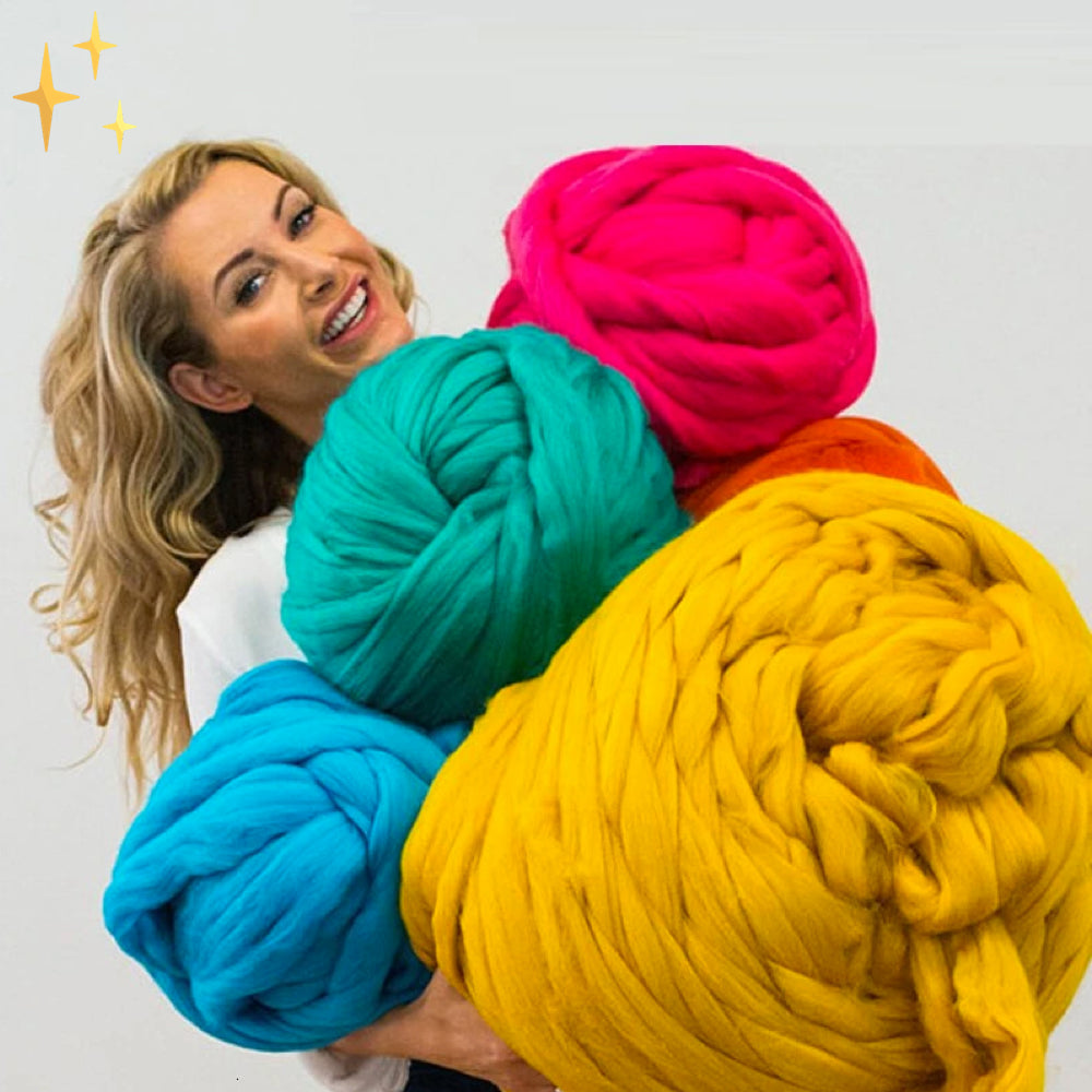 Set per lavorare a maglia in lana WinterWarm - Accogliente e coccoloso