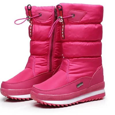 Botas de invierno gruesas y suaves para mujer.