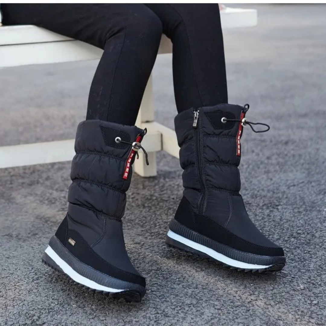 Botas de invierno gruesas y suaves para mujer.