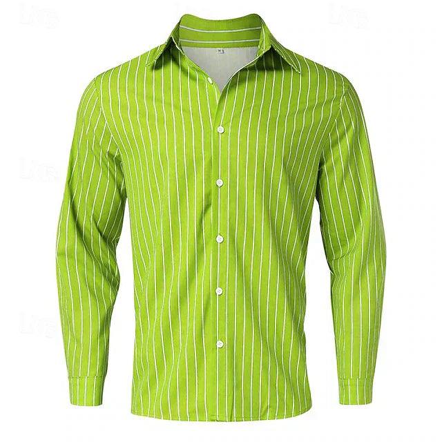 Chemise à manches longues pour homme - Chemise décontractée en coton pour tous les jours